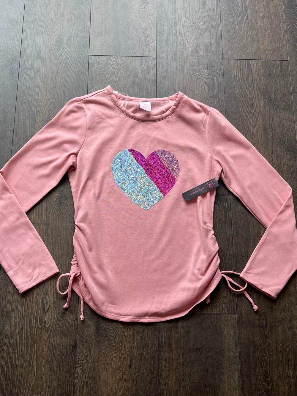 No Boundaries Sequin Heart Top
